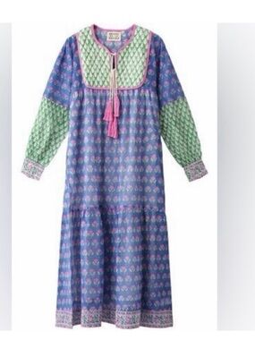 SZ Blockprint Jodhpur Dress Silk Cotton